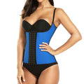 Rubber body shaping sweat small shoulder strap vest rubber corset 9 steel bones waist tightening latex body shaping garment for women