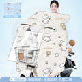 Electric vehicle windshield cover - all-season universal, battery motorcycle sunscreen film, double-sided waterproof & windproof, spring/autumn universal, coated
