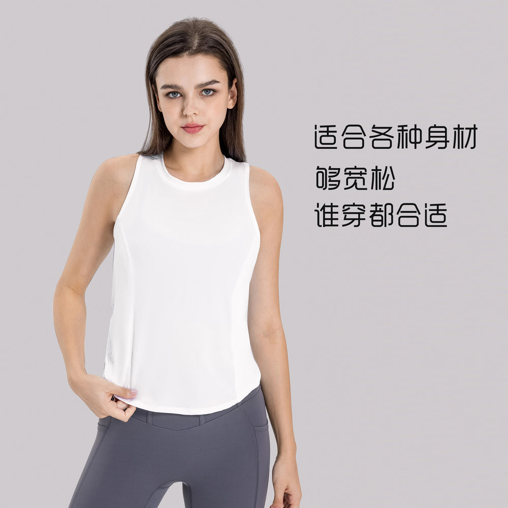 Luxtre new moisture-wicking, breathable, loose-fit yoga top - cooling sports tank top dss058