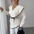 european and american cross-border spring new arrivals: elegant, chic, and slimming korean-style designer women's top