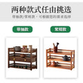 Solid wood storage rack small table antique rack tea set purple clay pot storage rack office desk tea table storage desktop