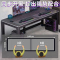 Carbon fiber double gaming desk computer desk desktop home study desk bedroom office desk simple small table