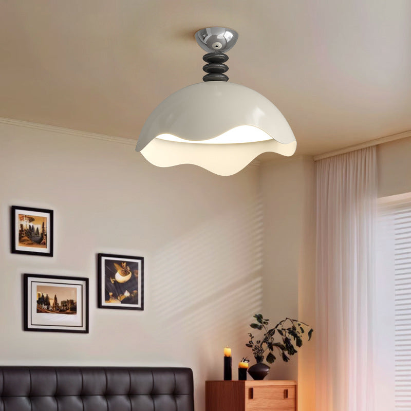 Eggshell Bedroom Light Medium Antique Ceiling Light Cream Girl Wind ins Memphis Restaurant Chandelier Main Room Lighting