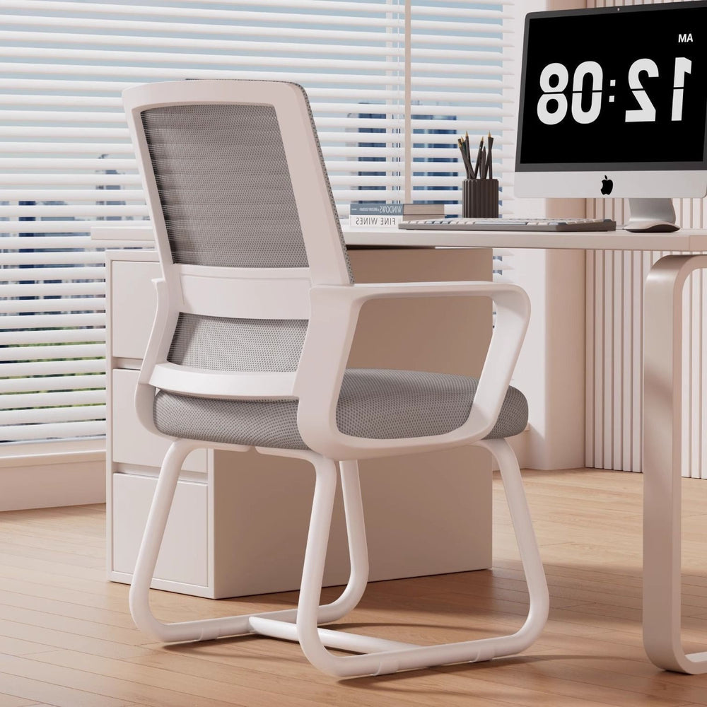 Computer chair, comfortable for long periods of sitting, conference bow-shaped office chair, university dormitory study backrest chair, home electric gaming chair