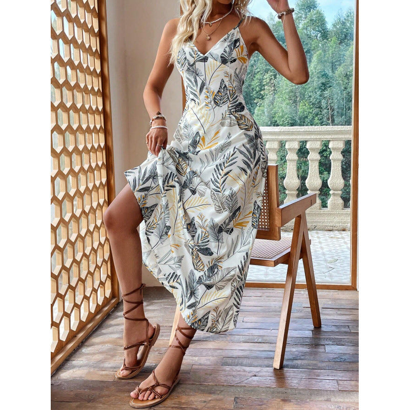 Real shot in stockfashionexport cross-border independent station 1688 foreign order summer hot women's suspender dress