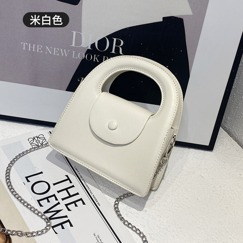 Guangzhou women's bag chain mini small satchel niche design fashionable versatile handbag high-end simple messenger bag