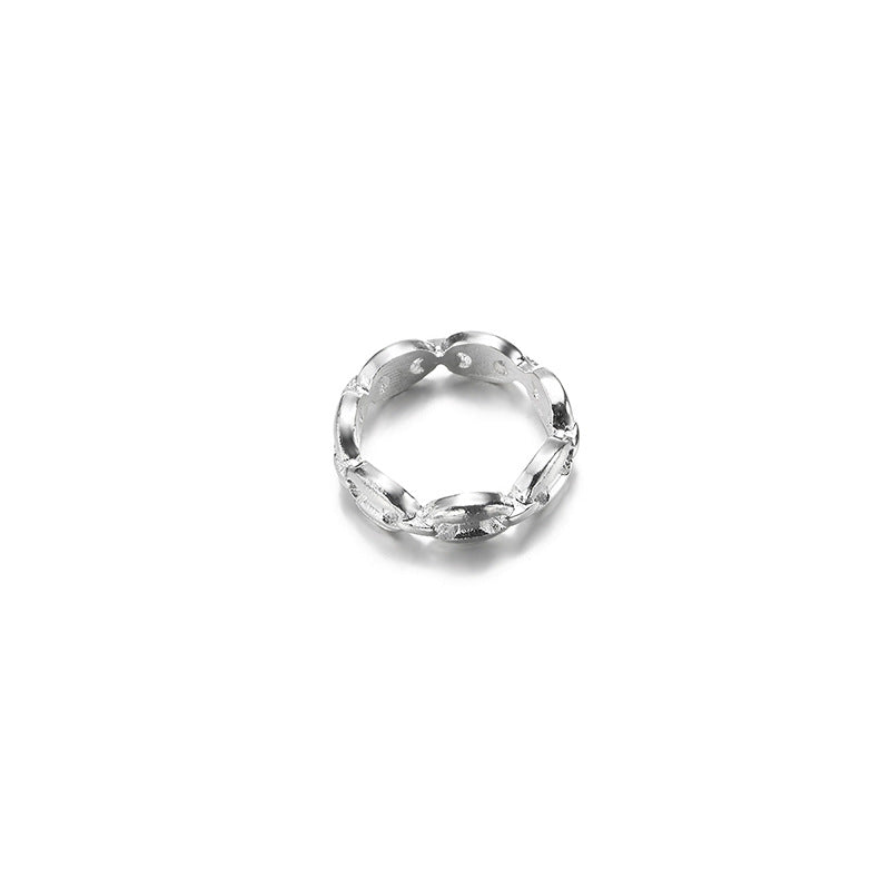 Wholesale alloy ring sets - european & american cross-border jewelry - women's minimalist irregular bold unique design hip-hop rings