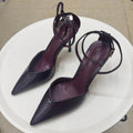 Spain 2026 spring new arrivals: sexy pointed-toe pumps, patent leather-effect slingback stilettos