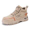 Men's 2025 new autumn collection: work safety shoes - waterproof, slip-resistant, durable, athletic, casual, workwear, and trendy martin boots for construction sites