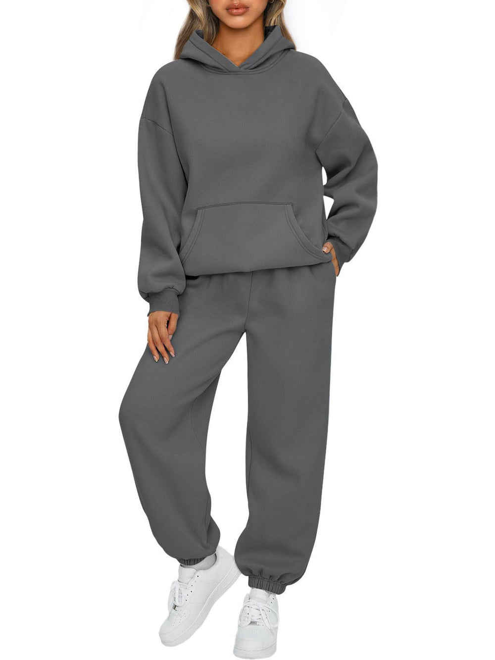 european and american export autumn/winter new  women's two-piece casual hoodie tracksuit pants set