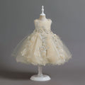 New arrival: export-quality girls' rhinestone bouquet dress - elegant princess style for special occasions, perfect for birthdays and weddings
