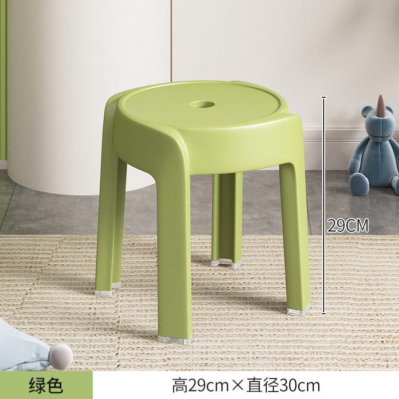 Thickened plastic stoolfor home stackable dining table bench long sitting comfortable chair windmill stool plastic round stool