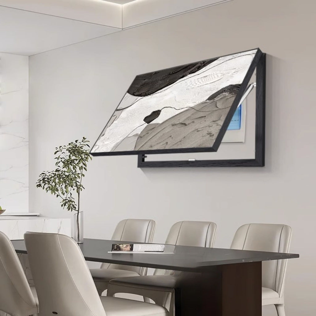 Abstract meter box decorative painting modern simple occlusion box restaurant switch distribution box living room aisle switch hanging painting