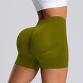 yoga wear sports three-quarter pants for women high waist belly control outwear elastic peach butt fitness yoga shorts summer
