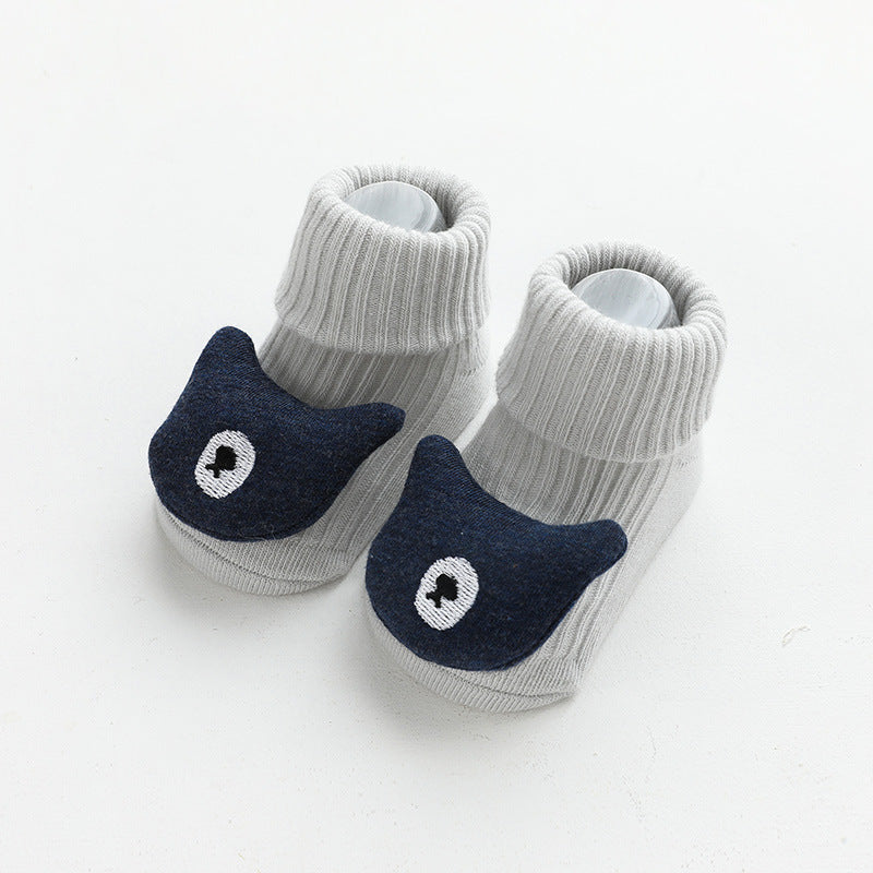 Babylon children's socks class a loose mouth baby knee socks korean style cartoon accessories baby non-slip floor socks