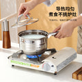 Wholesale cross-border double bottom stainless steel soup pot milk pot frying pan uncoated pot set kitchen cooking cookware set