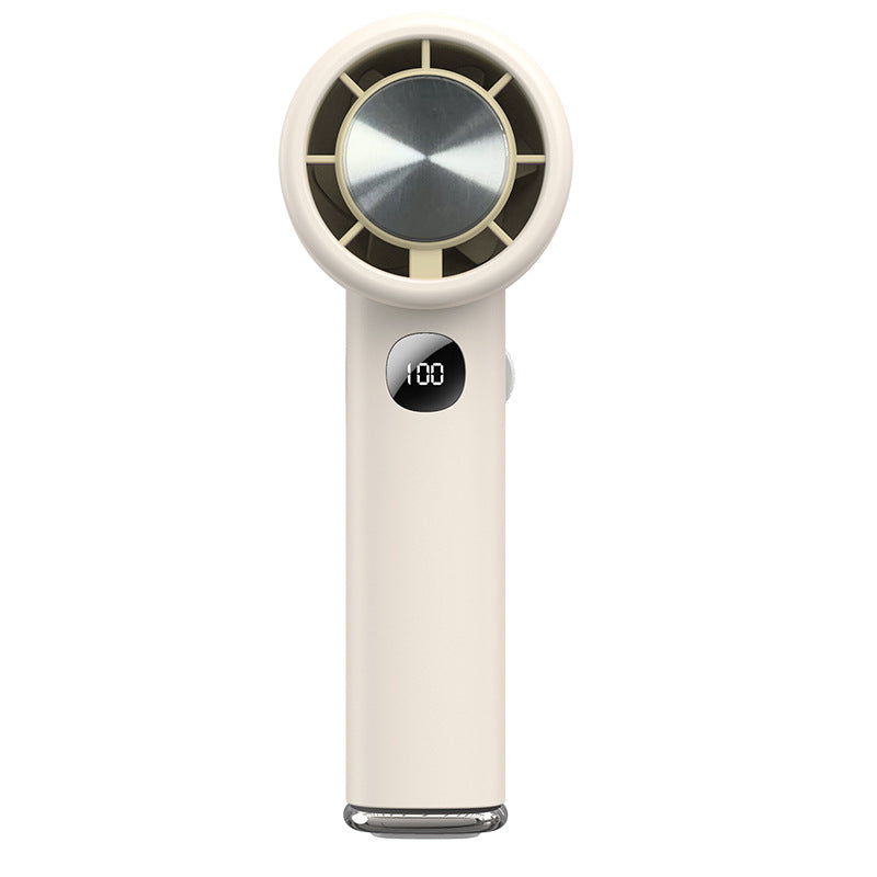New wh08 high-speed cooling fan - portable handheld fan for outdoor use, 100-speed adjustable, powerful wind, silent turbine mini fan