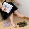 summer pointed toe sandals women's outwearflats slippers pure colorflats shoes casual toe cap breathable lightweight