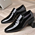 New arrival business formal leather shoes men's casual wedding groom british heightening summer breathable youth pointed toe men's shoes