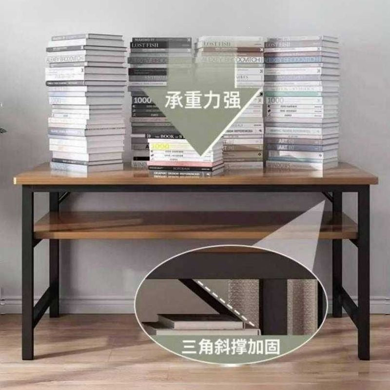 Double long desk student for home bedroom study writing desk rental house wall-mounted rectangular office computer desk