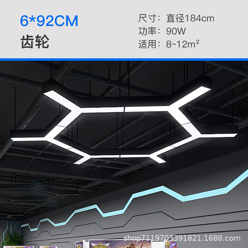Y-shaped chandelier creative special-shaped office gym e-sports room supermarket playground video game city commercial modeling light