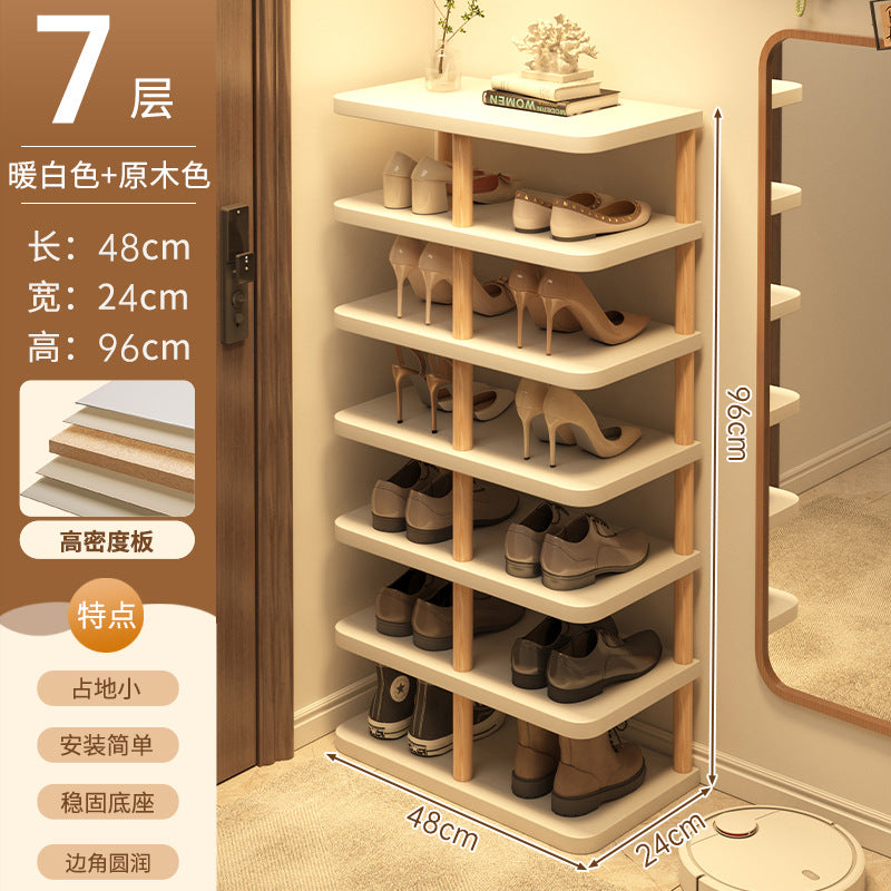 Shoe rack home door multi-layer strong and good-looking small narrow rack rental simple indoor shoe storage rack storage shoe cabinet