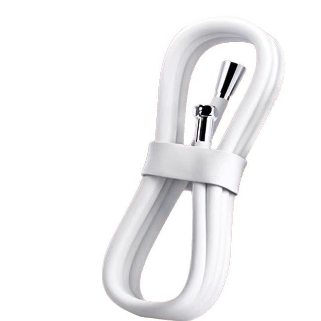 Explosion-proof white silicone shower hose Water heater outlet pipe Universal attached bathroom Shower nozzle water pipe
