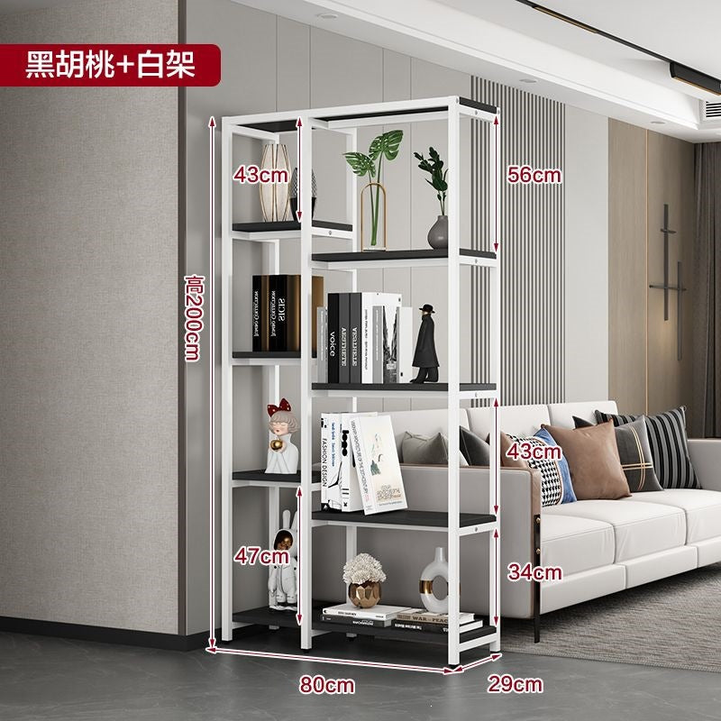 Floor-standing storage rack, living room partition, multi-layer bookshelf, flower rack, balcony flower pot rack, casual bogu rack, office display rack