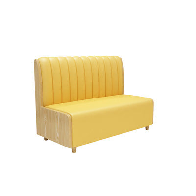Customized restaurant booth sofa Commercial canteen table and chair combination Solid wood snack burger Milk tea shop Hotel table and chair