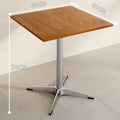Wood style cafe table and chair combination milk tea dessert shop commercial dining table casual small square table tavern table and chair