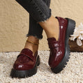 new black british style loafers, chunky sole single shoes, spring/autumn retro slip-ons, plus size, export quality