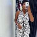 European and american cross-border african women's clothing  summer new zebra print halter neck sleeveless backless top and pants set for women