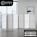 Collapsible and movable office partition screens, mobile room dividers, enclosure panels for factories and workshops, mobile partition walls with doors