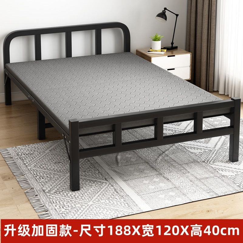 Folding bed single bedfor home rental hard bed adult dormitory simple bed portable iron bed companion bed extra bed