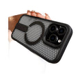 Fanxing honeycomb cooling magnetic stand compatible with apple 17pro phone case iphone16 ice point hollow anti-fall