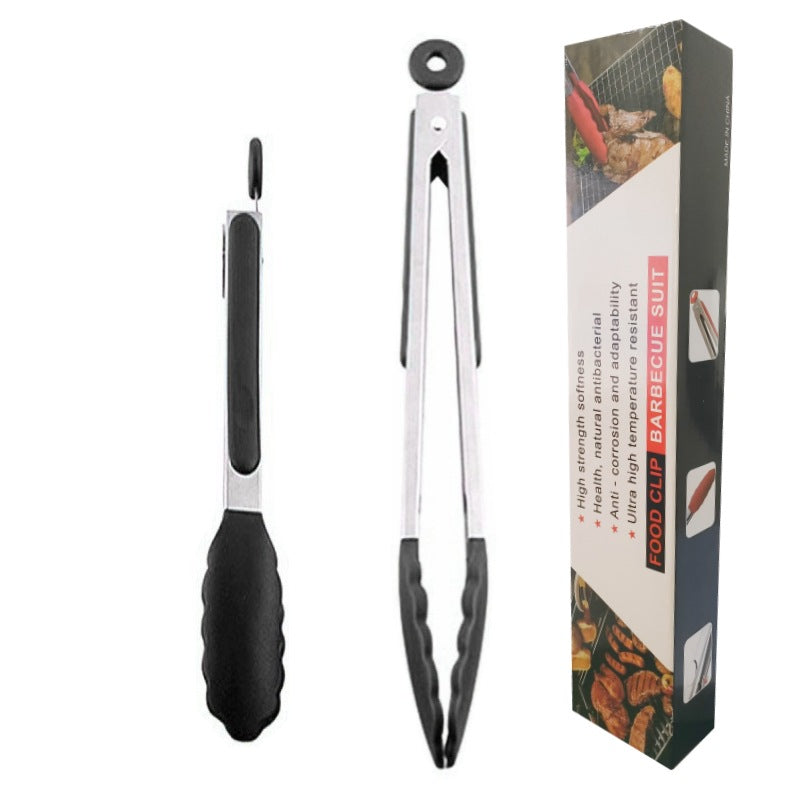 Food clip set Silicone bread clip Stainless steel food clip Camping barbecue Outdoor clip Fast food sharing clip