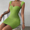 spring/summer new arrivals:  us & european style sexy nightclub mini dress - sleeveless knitted bodycon cami dress