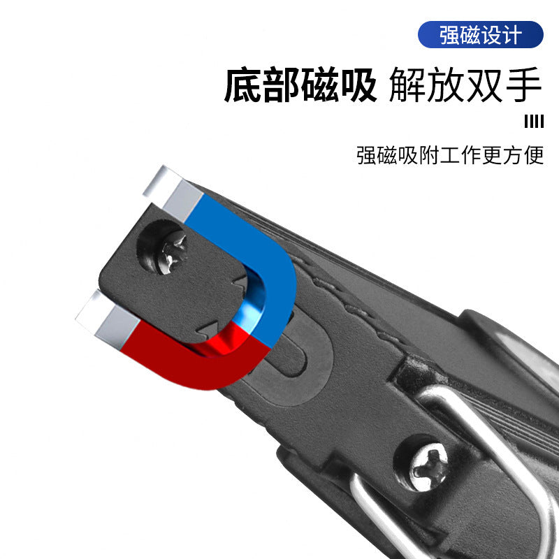 Cross-border new keychain light USB charging portable with magnet pen holder COB work light mini flashlight