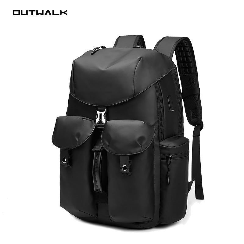 Cross-border new men's backpack Korean version of casual multi-functional schoolbag Oxford cloth waterproof computer bag travel backpack
