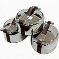 Silver 3pcs thermal insulation box