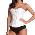 Corsetfashion waist ribbon jacquard palace bone corset steel buckle belly support chest corset