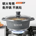 Lanya factory export die-cast stockpot combo set - non-stick cookware, 10-piece aluminum pot set for home cooking