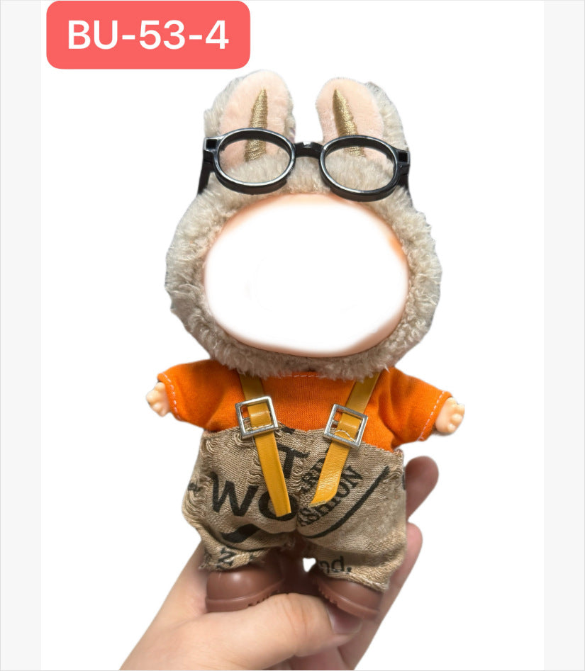 Only clothes for sale labubu doll clothes 17cm doll labubu sitting party generation 2 replacement clothes suit