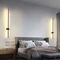 Minimalist light luxury linear wall sconce - bedroom bedside, living room background wall, simple nordic style for hallway, aisle, hotel, and restaurant lighting