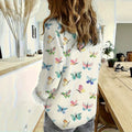 wholesale women's long-sleeved shirts, trendy all-season shirts with popular cross-border print designs, dropshipping available