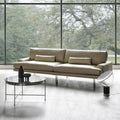 Nordic genuine leather sofa, modern minimalist italian design, perfect for small living rooms, designer three-seater - hardy