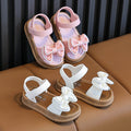 New summer princess sandals for girls: non-slip, soft-soled, bow-adorned sandals for toddlers and big kids - perfect for beach and everyday wear