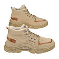 High-top men's shoes 2025winternew arrivalworkwear style outdoor hikingwinterfleece-lined cotton shoes labor protection construction site boots