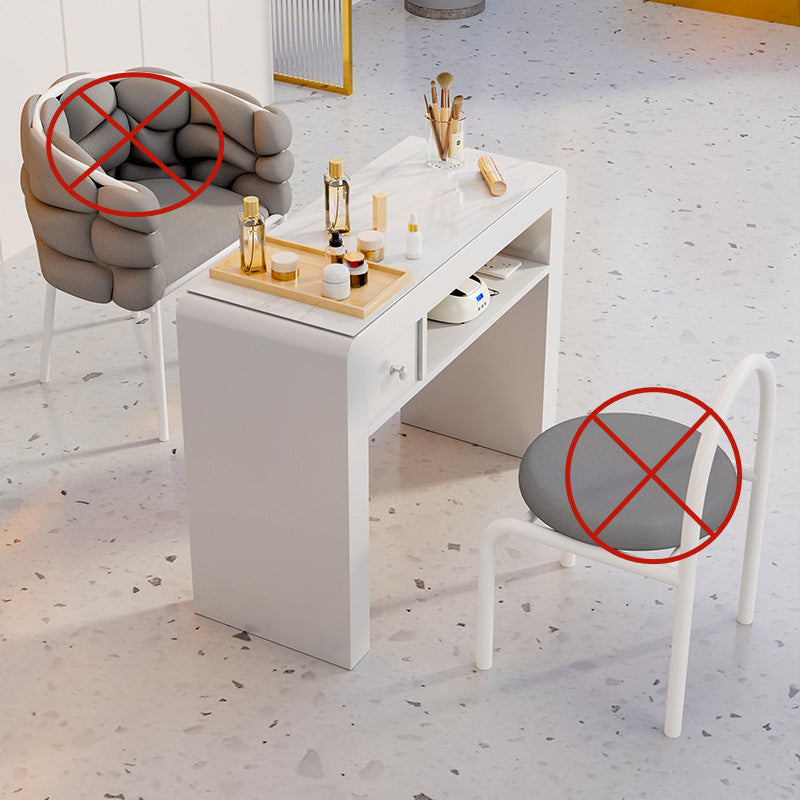 Cream wind multi-functional manicure table and chair set special economical single and double light luxury Internet celebrity ins manicure table