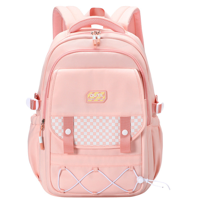 New schoolbag trend Junior and high school student schoolbag fashionable and simple versatile backpack light commuter computer backpack